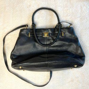 Etienne Aigner Black Leather Shoulder Bag